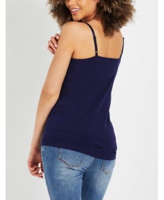 Plus Size Motherhood Clip Down Nursing Tank Top Cami - Motherhood