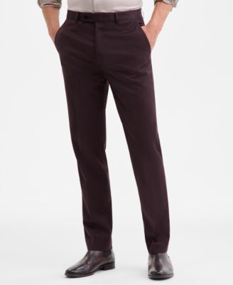 Calvin Klein - Men's Slim-Fit Wool-Blend Suit Pants