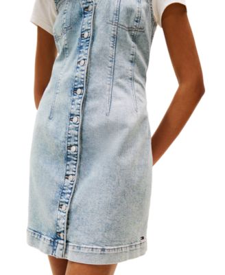 Women's V-Neck Button-Front Dress