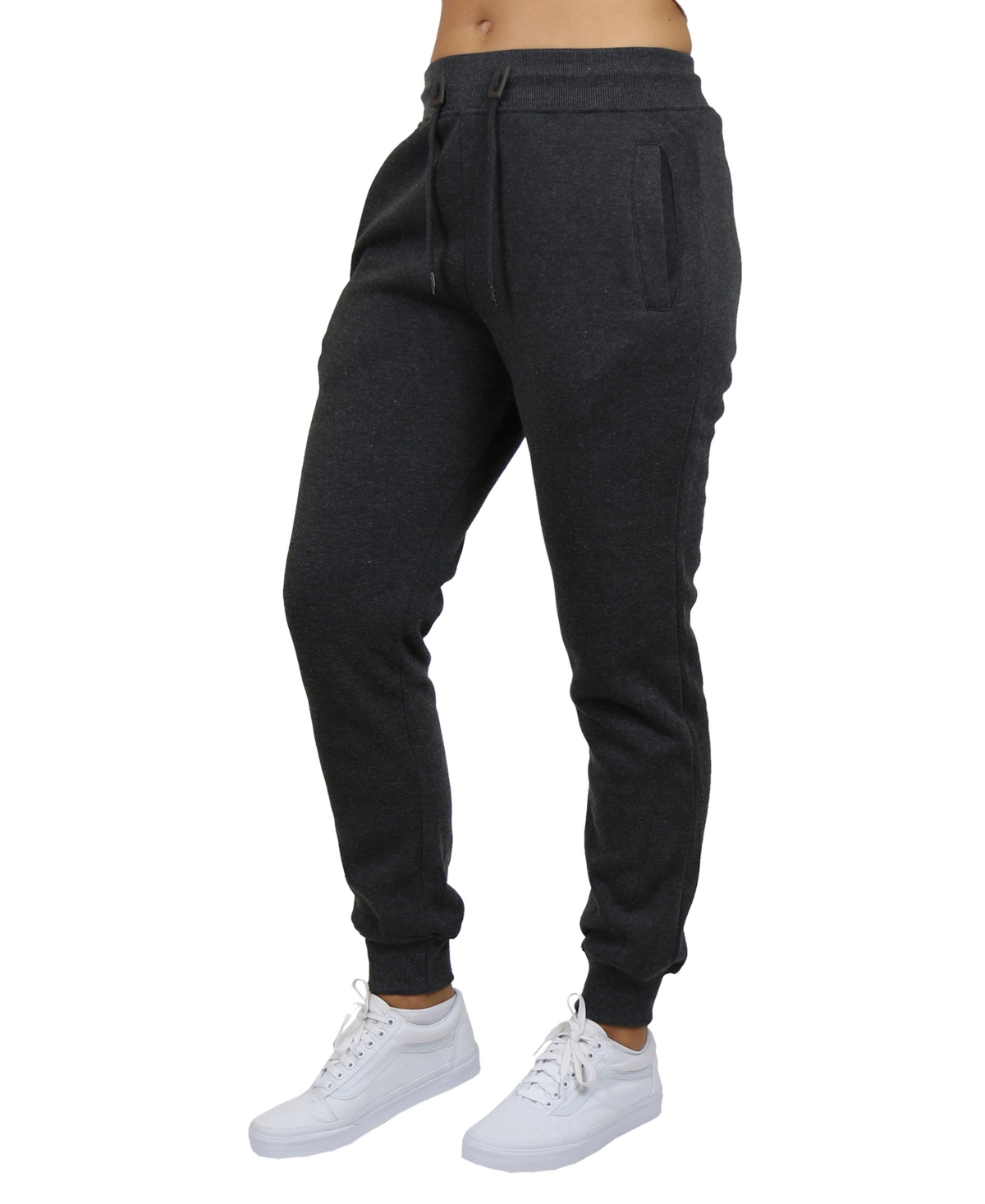 Women's Loose Fit Fleece Lined Jogger Sweatpants - Heather Gray