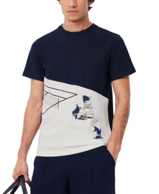 Lacoste Men's Tennis Court Graphic T-Shirt - Macy's