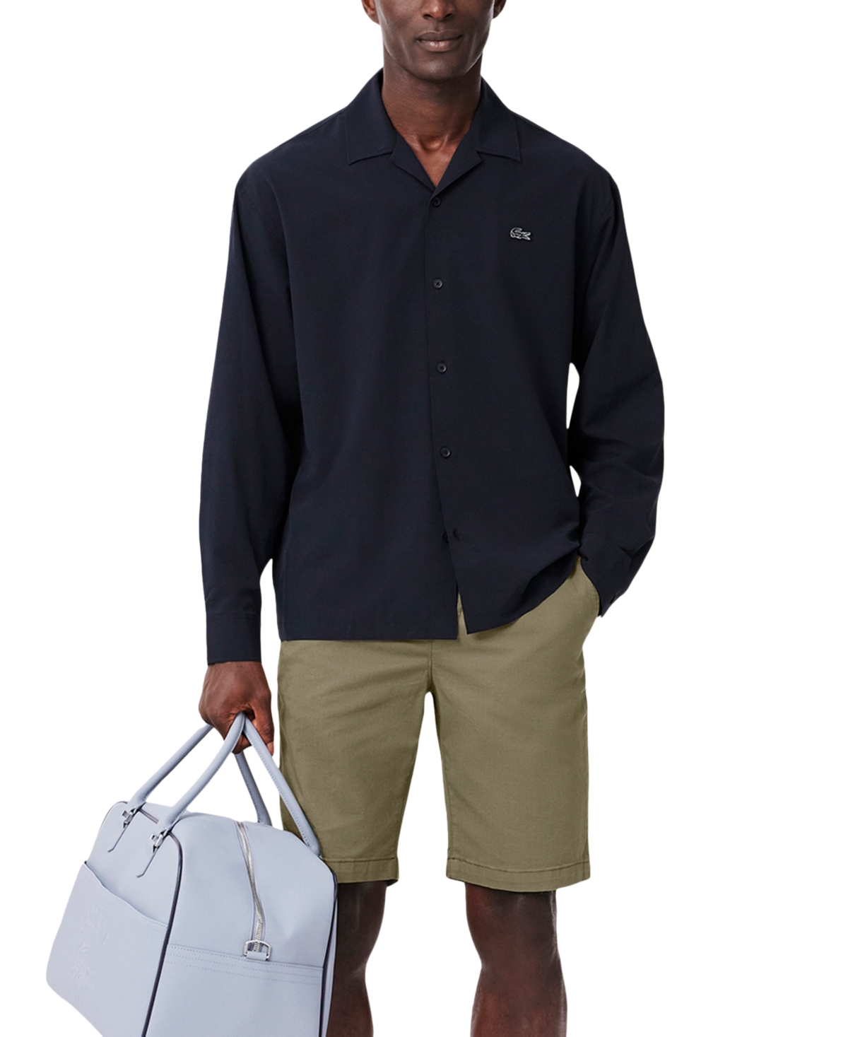 Lacoste Men's Slim Fit Stretch Poplin Shirt - 15¾ - 40