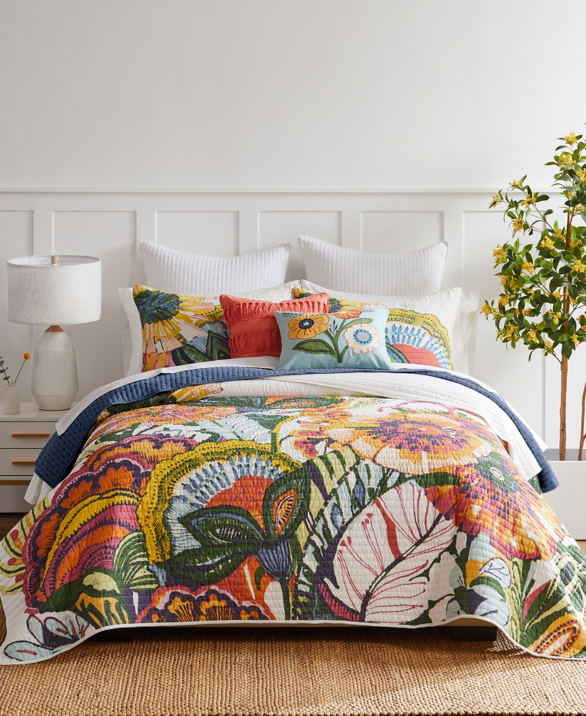 Levtex Grandiflora Overgrown Garden 2-pc. Quilt Set, Twin In Blue