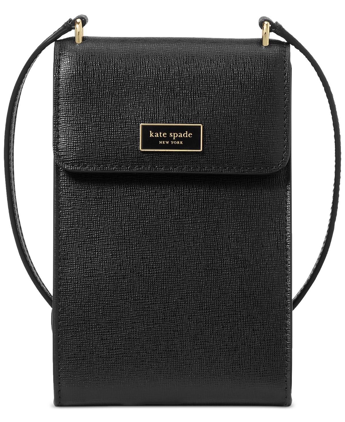 Serena Mini Leather Phone Crossbody Bag - Cream.