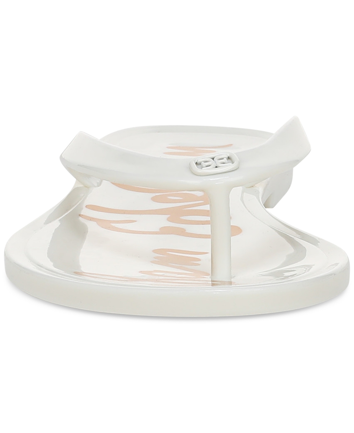 Sam Edelman Dean Jelly Flip Flop White Jelly In Bright White Jelly