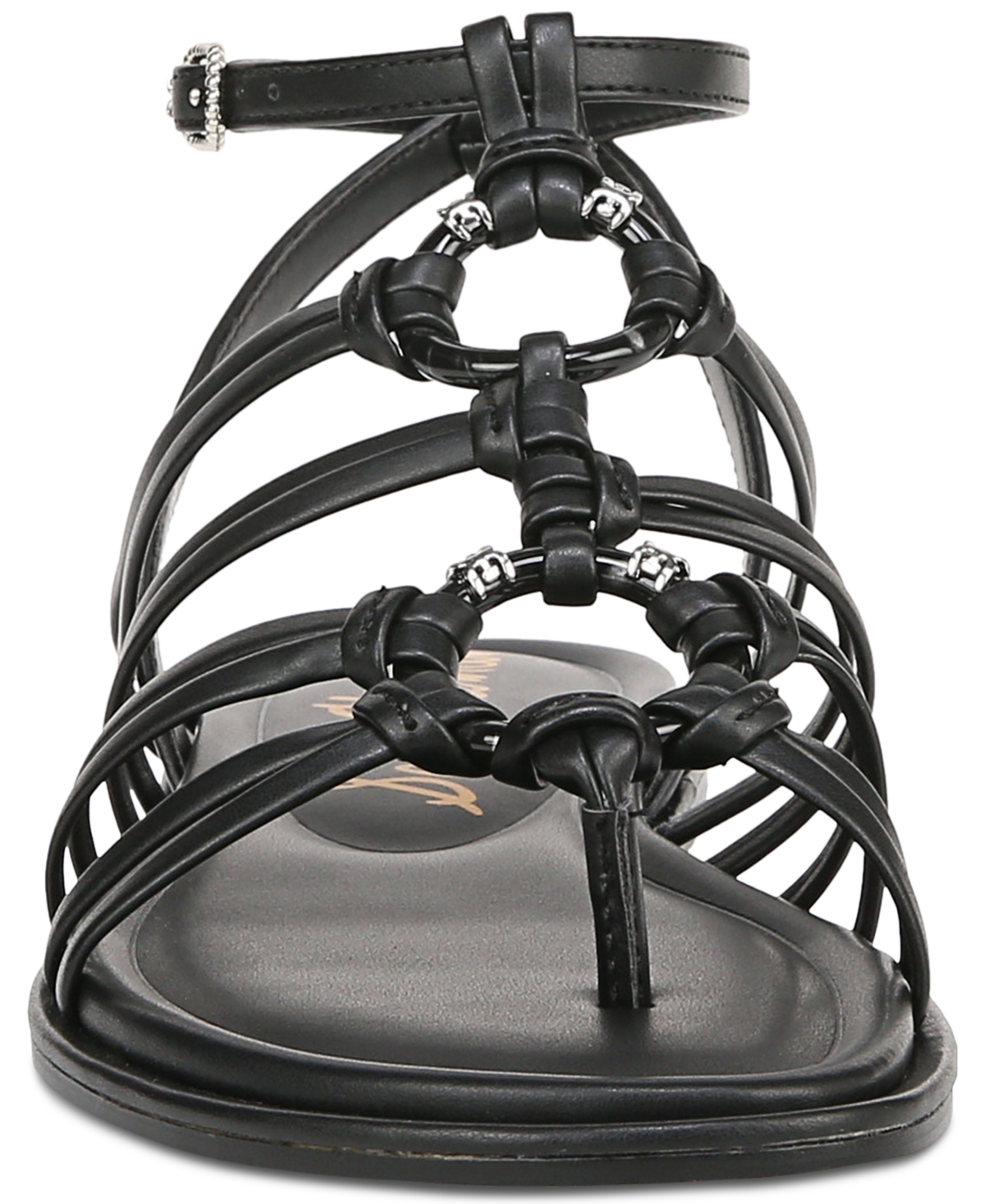 Sam Edelman Women's Raye Strappy Flat Sandals In Black