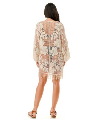 Women's Crochet Swim Cover-Up Dress