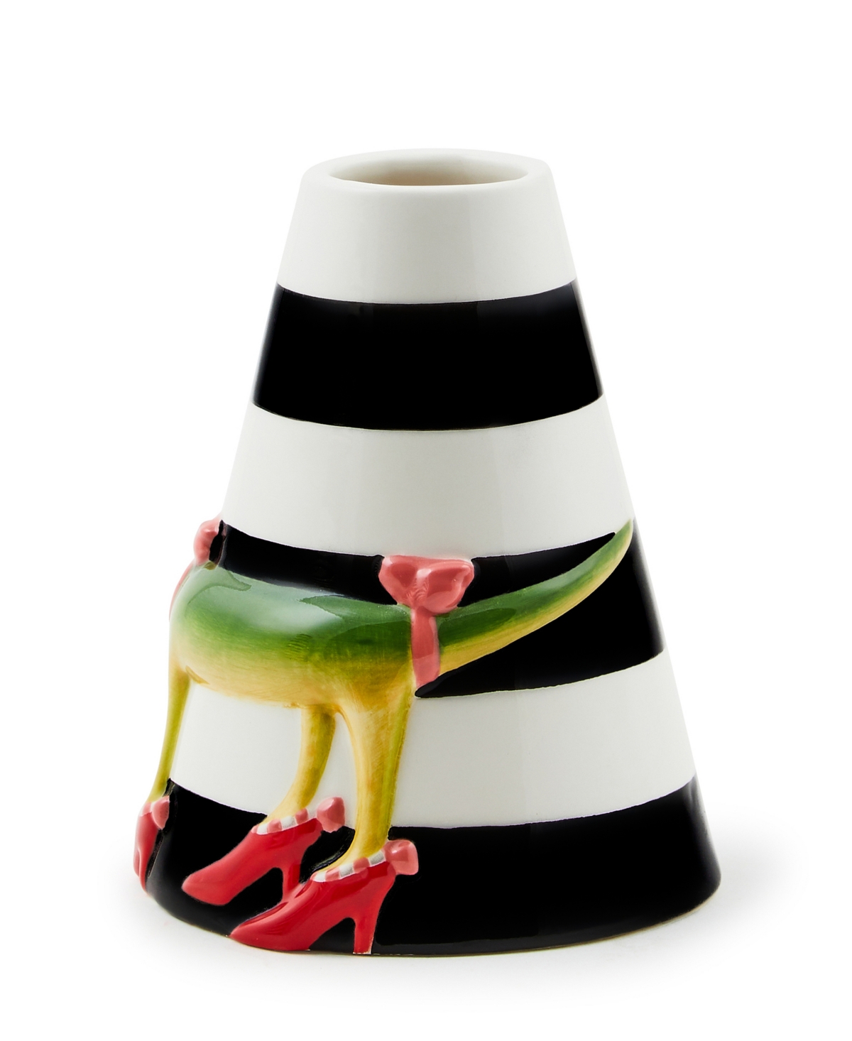 Mackenzie-childs Patience Brewster Gloria Alligator Bud Vase In Multi