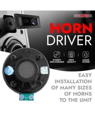 5Core Compression Driver 200W Peak Power Aluminum Tweeter Diaphragm 8 Ohm Horn Speaker