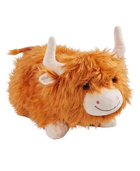 Детские мягкие игрушки Pillow Pets Signature Highland Cow Jumbo Plush Pillow Pet