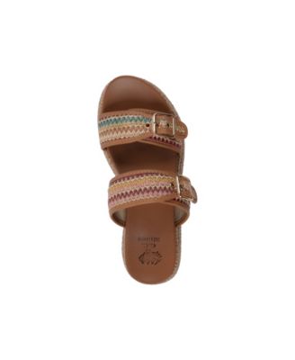 Women's Lorena Woven Double Band Slide Platform Sandals