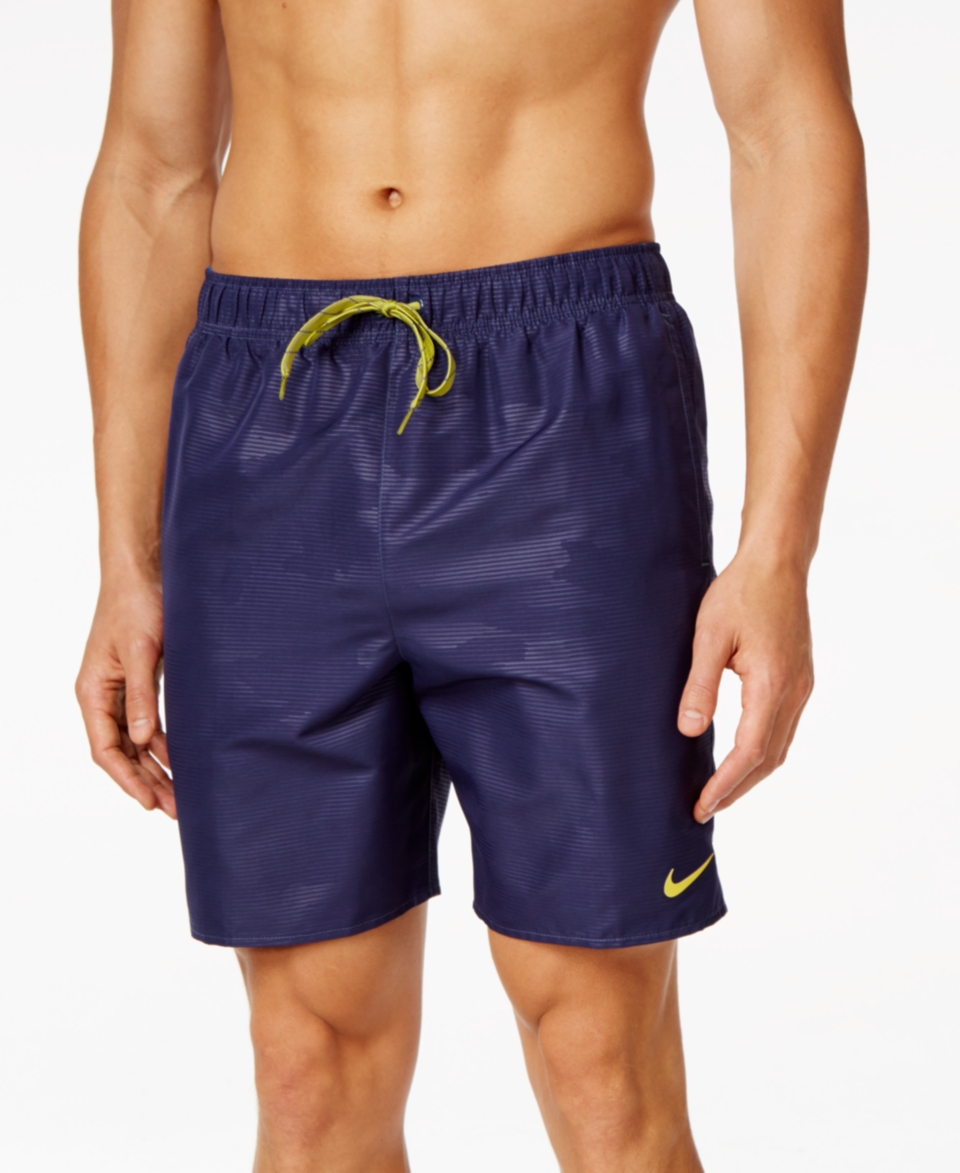 Nike Solid Volley Swim Trunks   Swimwear   Men