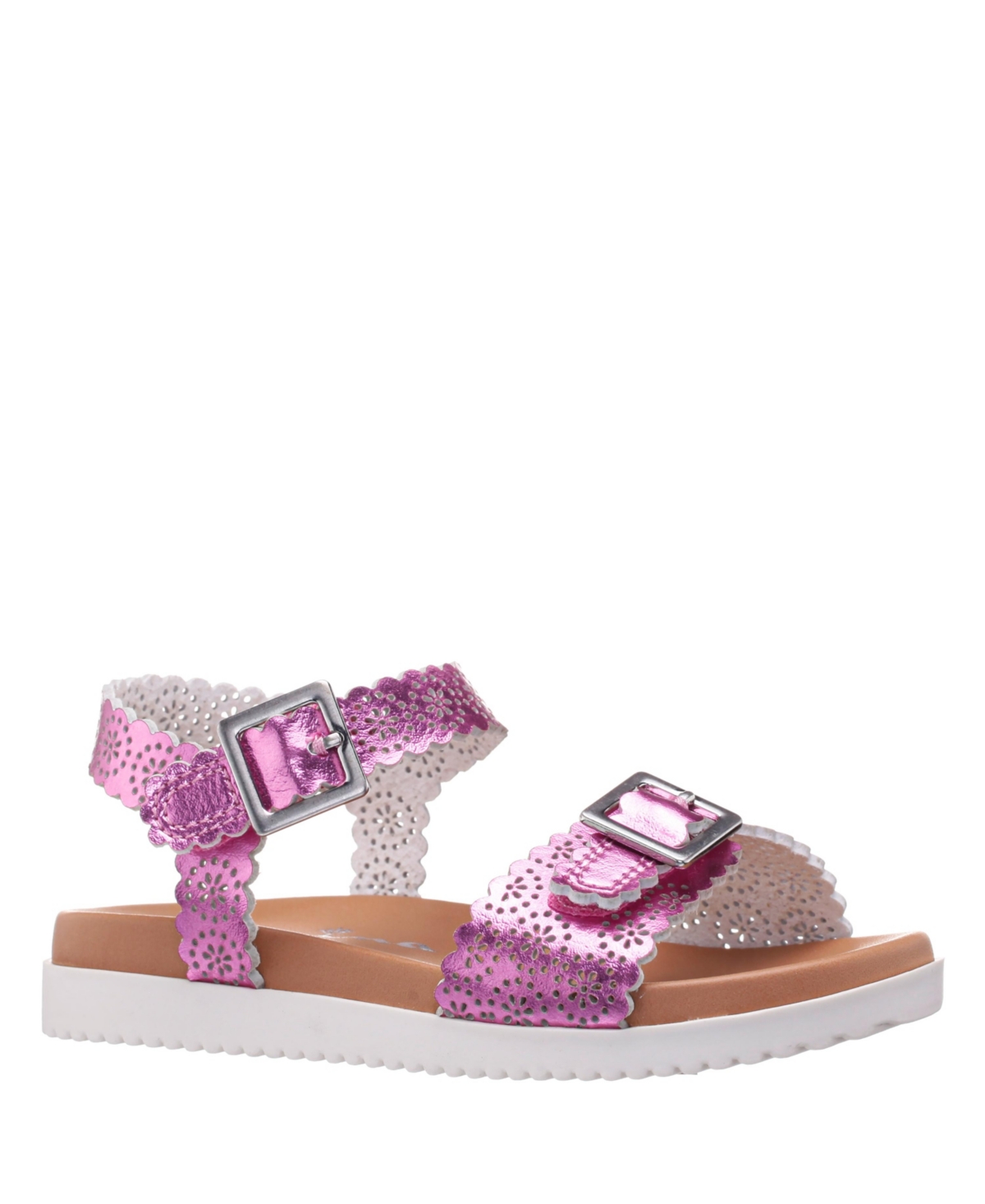 Nina Little Girls Saturn Footbed Sandals - Light pink