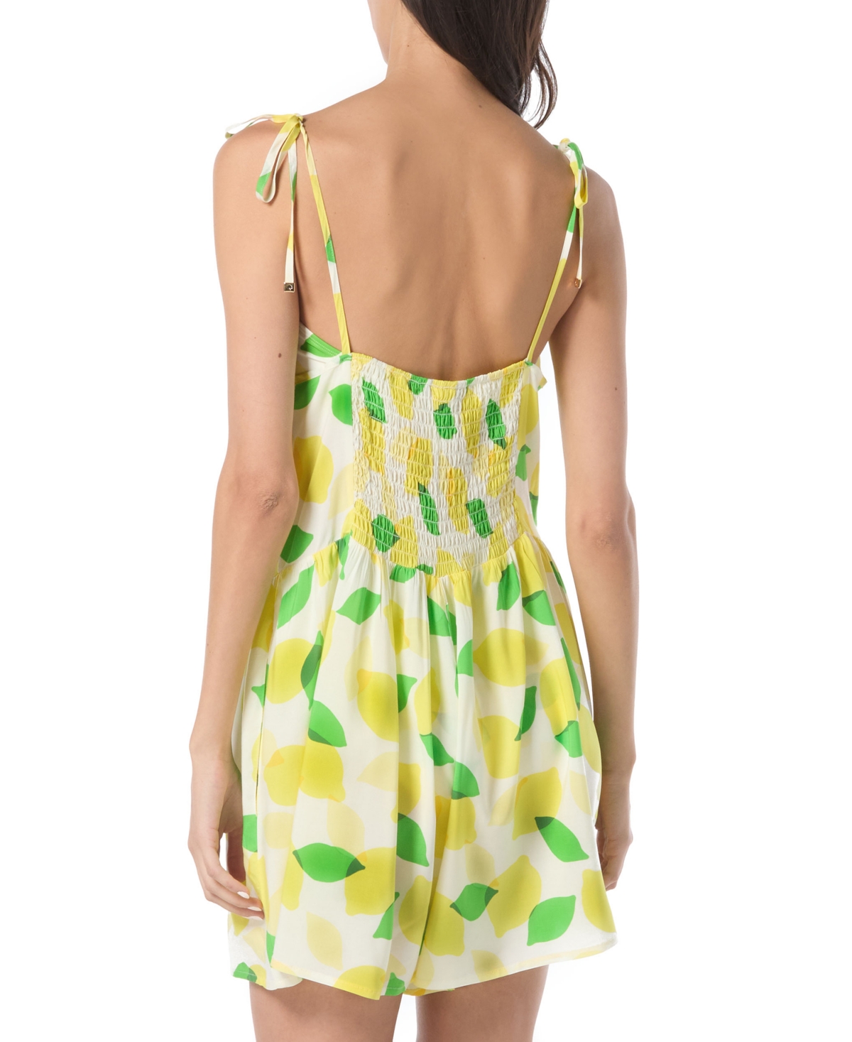 Kate Spade New York Women's Tie-shoulder Romper Cover-up