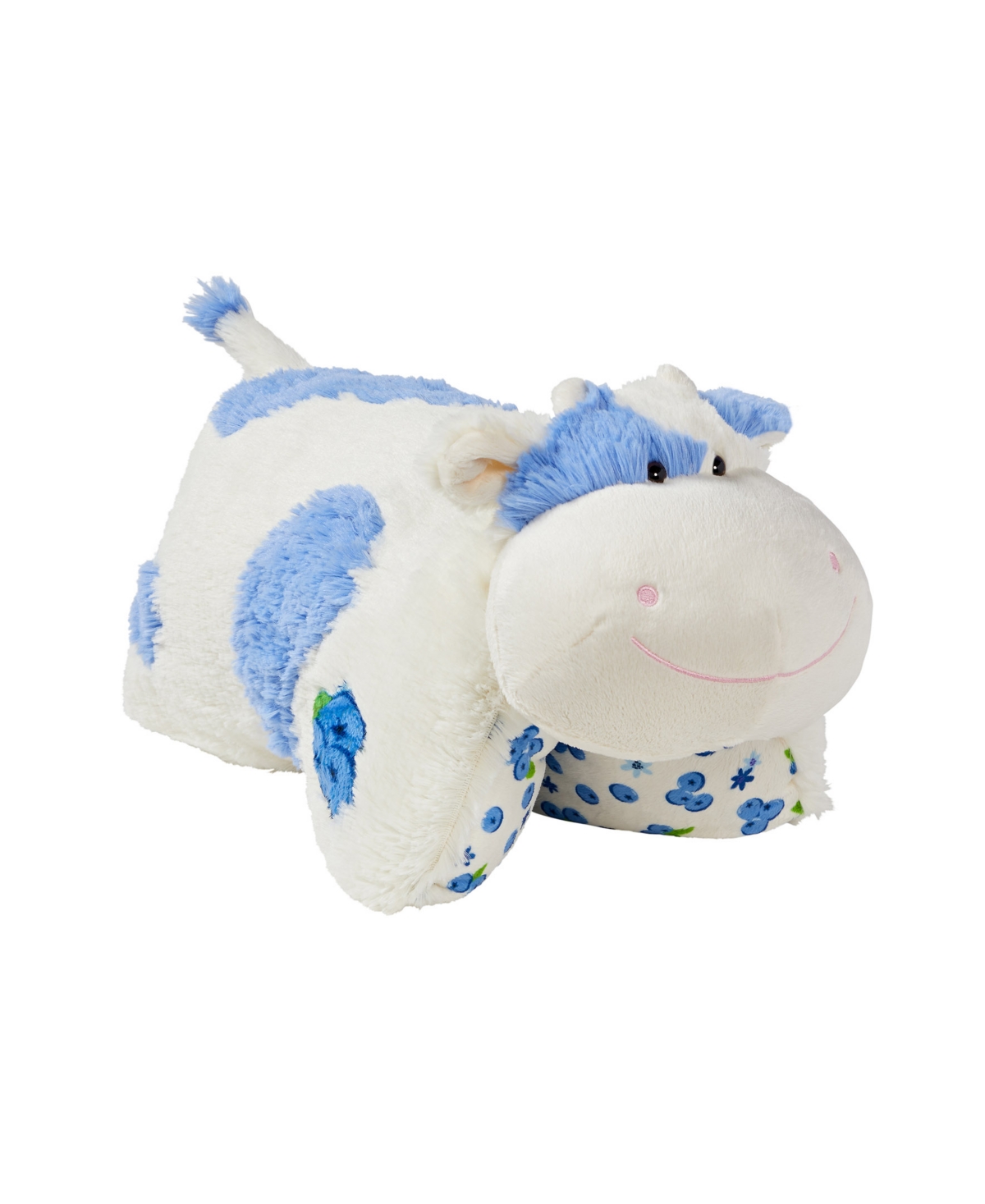 Pillow Pets Sweet Scented Jumbo Cow Plush Pillow Pet In Blue