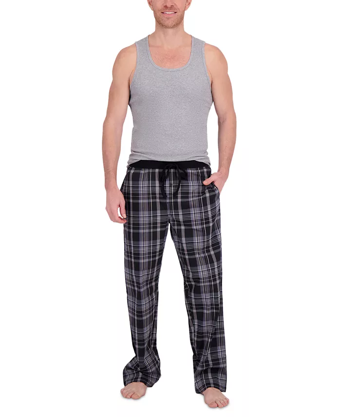 Platinum Men's Tank Tee & Stretch Woven Pant Sleep Set