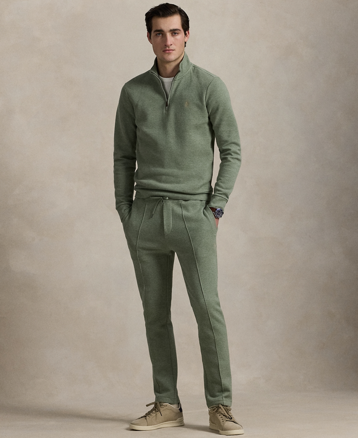 Men's Double-Knit Mesh Sweatpants - Greenery Heather