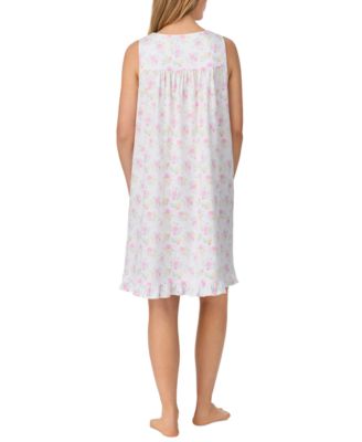 Women's Cotton Sleeveless Floral Nightgown