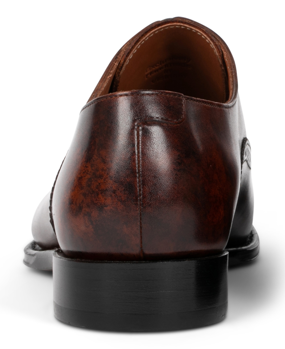 Anthony Veer Men's Windsor Broque Cap Toe Leather Oxford Dress Shoes In Cognac Eclipse