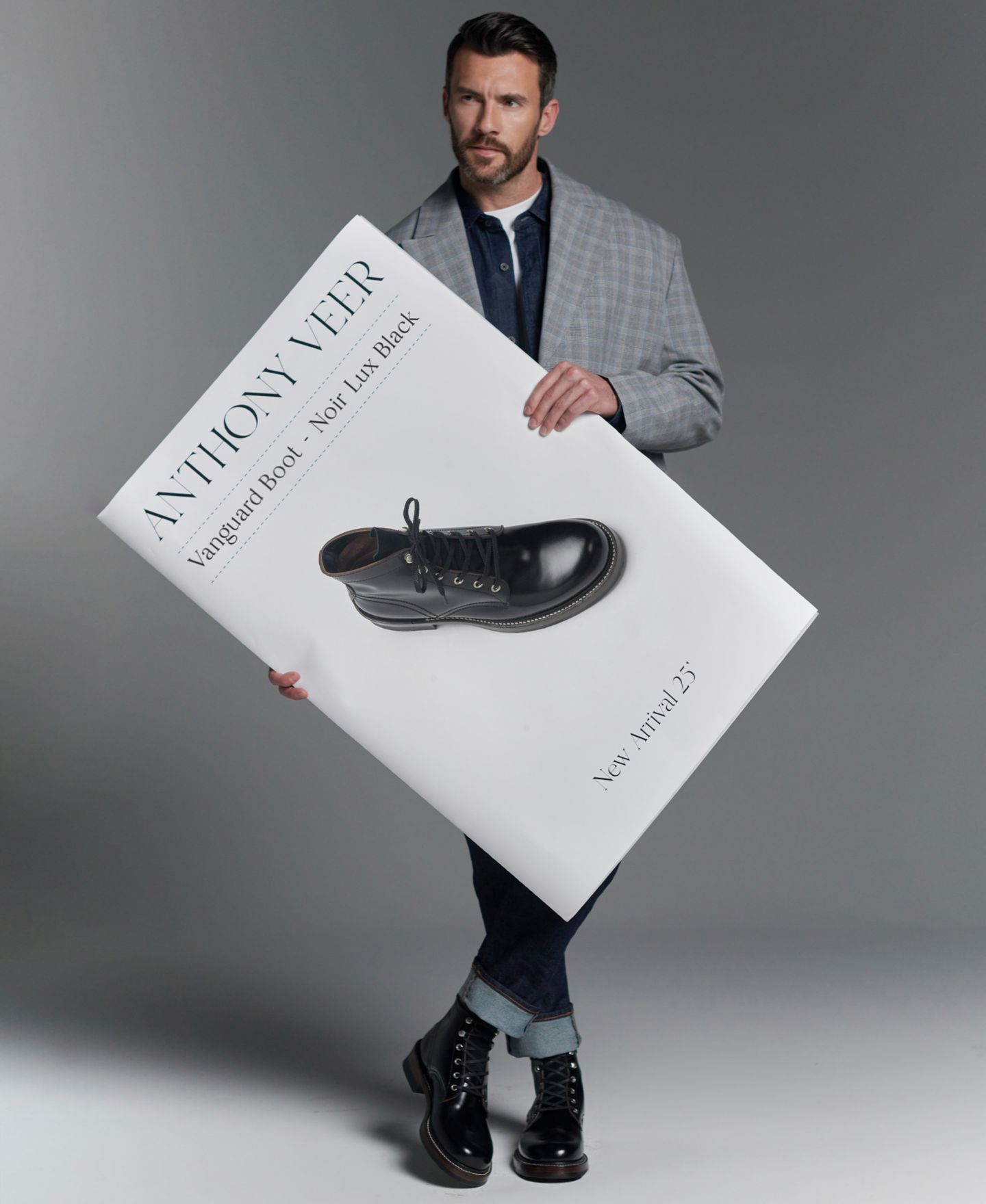 Мужские ботинки Anthony Veer Vanguard Lace Up Casual Leather — фото 5