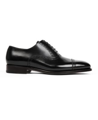 Men's Windsor Broque Cap Toe Leather Oxford Dress Shoes