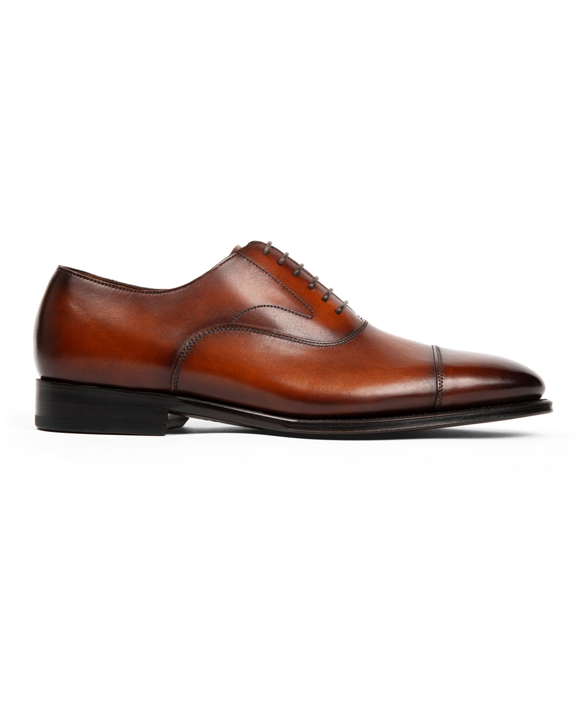 Anthony Veer Regent Cap-toe Oxford In Vintage Amber Tan