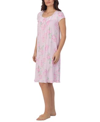 Women's Cap-Sleeve Floral Waltz Nightgown