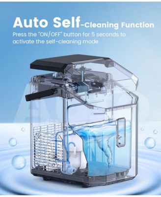 Nugget Ice Maker Countertop, 34LBS/Day, Portable Crushed Ice Makers for Home