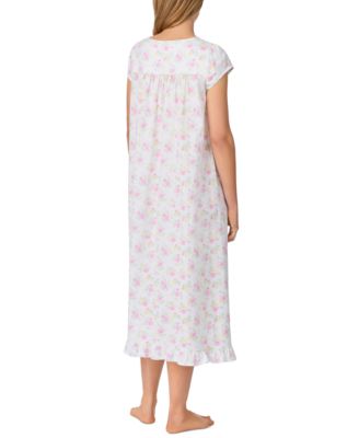 Women's Cotton Cap-Sleeve Long Nightgown