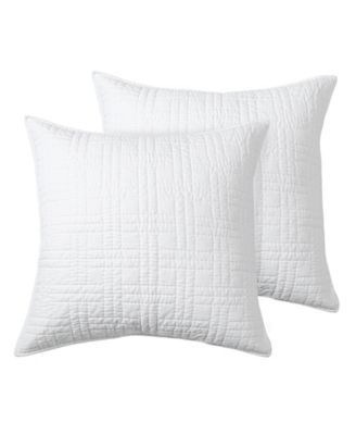 Home Melange Stitch 2-Pc. Sham Set, European