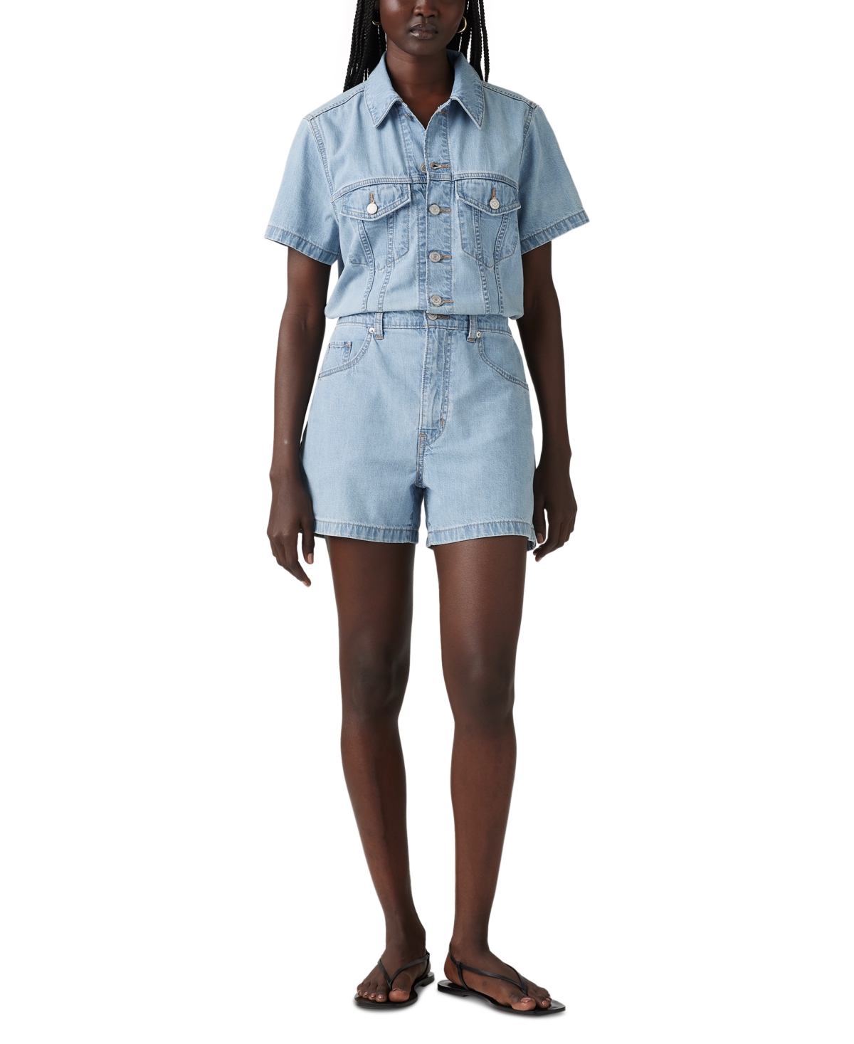 Levi's Women's Cotton Type Iii Denim Romper