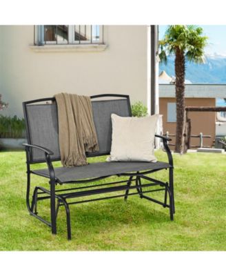 Iron Patio Rocking Chair for Outdoor Backyard and Lawn