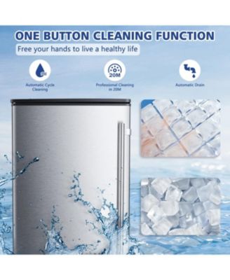 Commercial Ice Maker, Stainless Steel, Undercounter/Freestanding, Clear Cube
