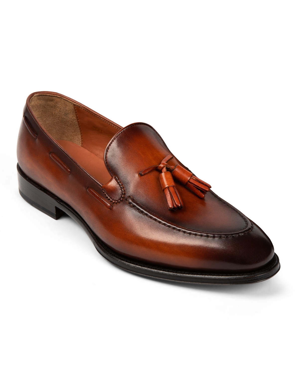 Anthony Veer Camden Tassel Loafer In Brown