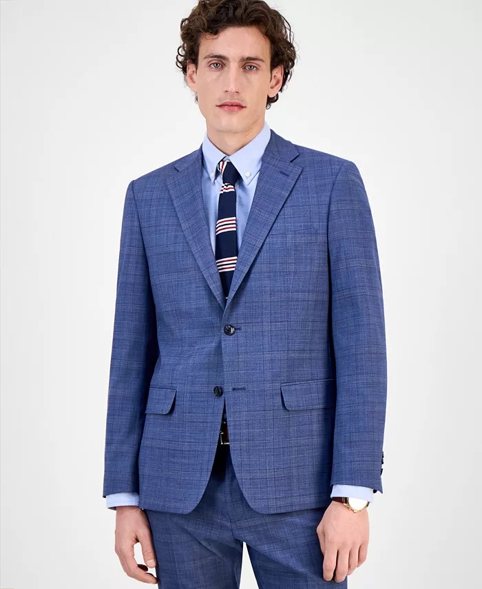 Men's Modern-Fit Wool TH-Flex Stretch Suit Separates Jacket