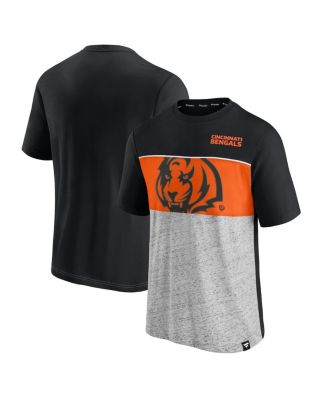 Fanatics - Men's Black Cincinnati Bengals Colorblock T-Shirt