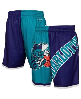 Mitchell & Ness - Men's Teal Charlotte Hornets Big Face 5.0 Fashion Shorts