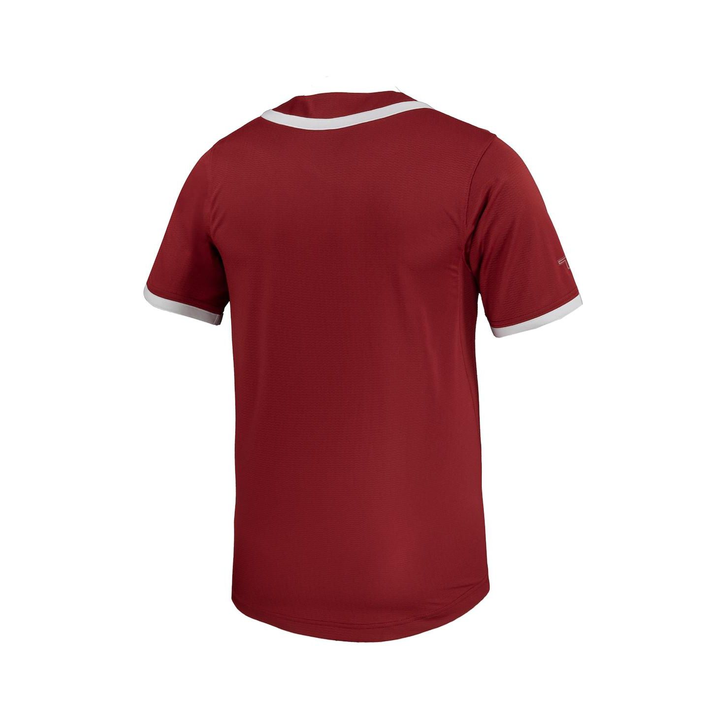 Мужской топ Nike Crimson Oklahoma Sooners Replica Softball Jersey — фото 3