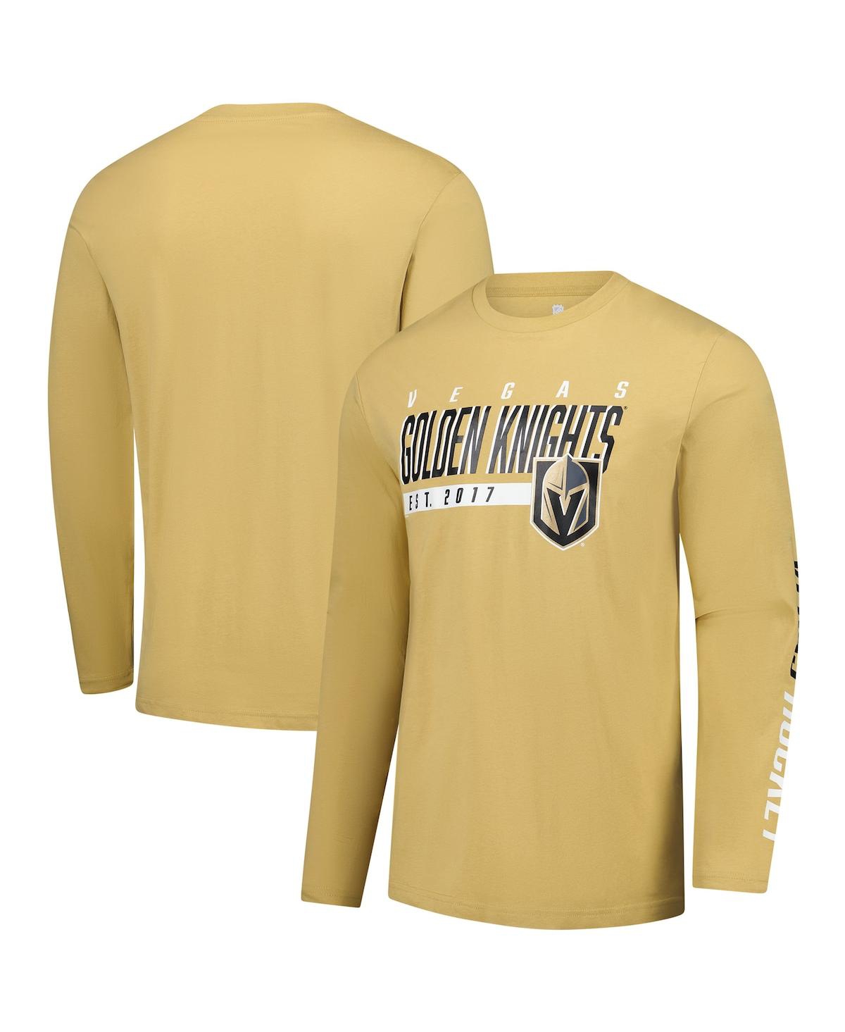 Fanatics Men's Gold Vegas Golden Knights Long Sleeve T-shirt In Gold