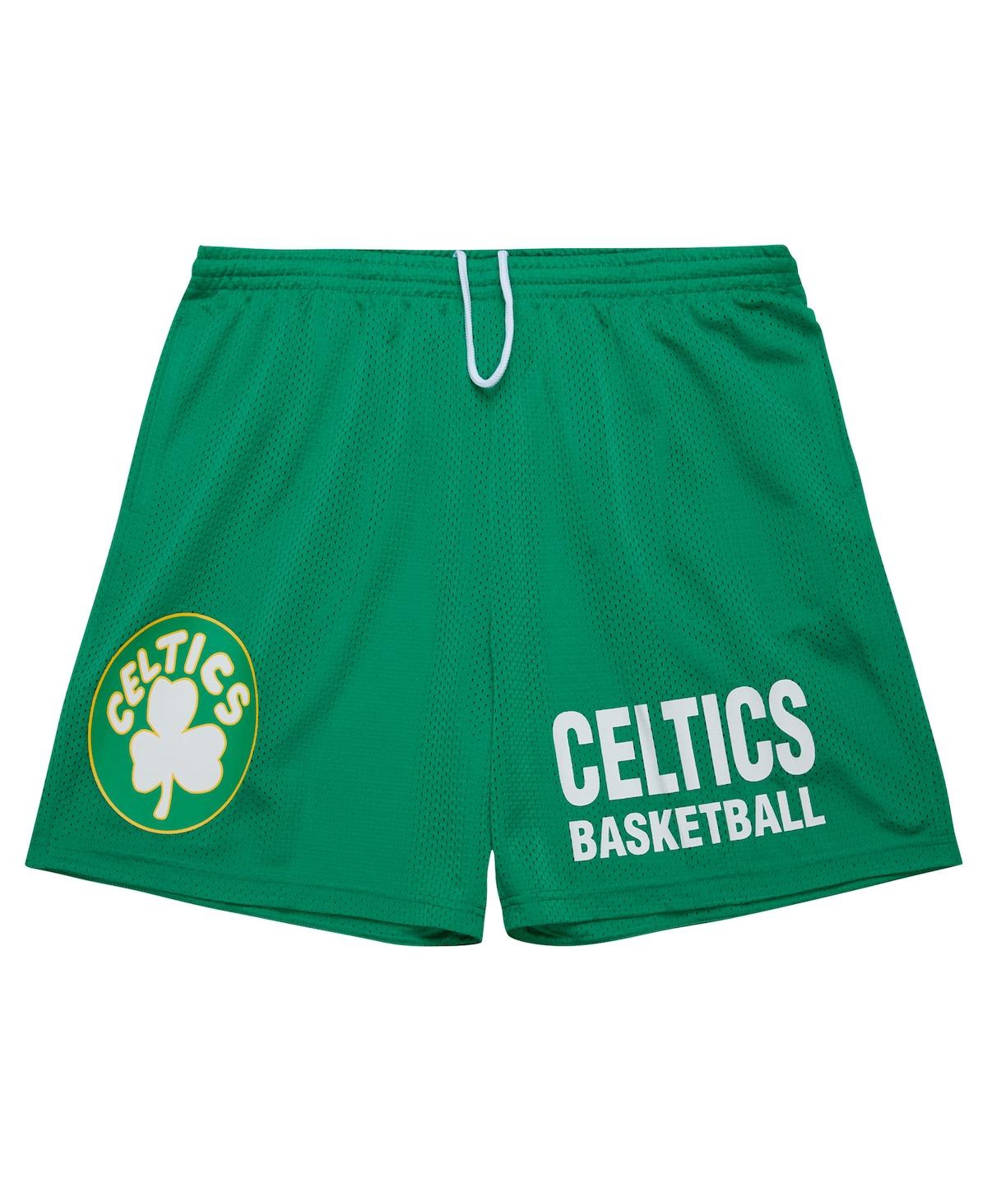 Mitchell & Ness Kelly Green Boston Celtics Hardwood Classics Gameday Mesh Shorts In Kelly Green
