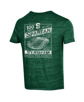 Men's Green Michigan State Spartans 100Th Anniversary Spartan Stadium T-Shirt