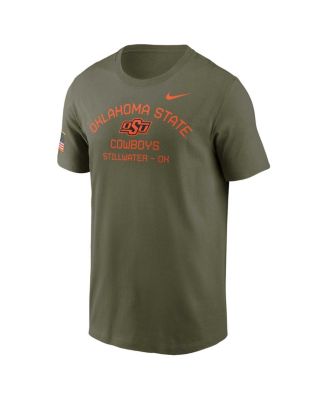 Nike - Men's Olive Oklahoma State Cowboys 2024 Military Appreciation Performance T-Shirt