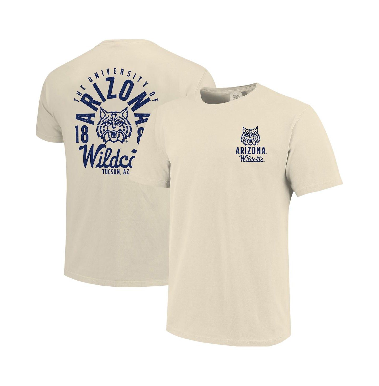 Мужская футболка Image One Cream Arizona Wildcats Comfort Colors Mascot Overlay — фото 1