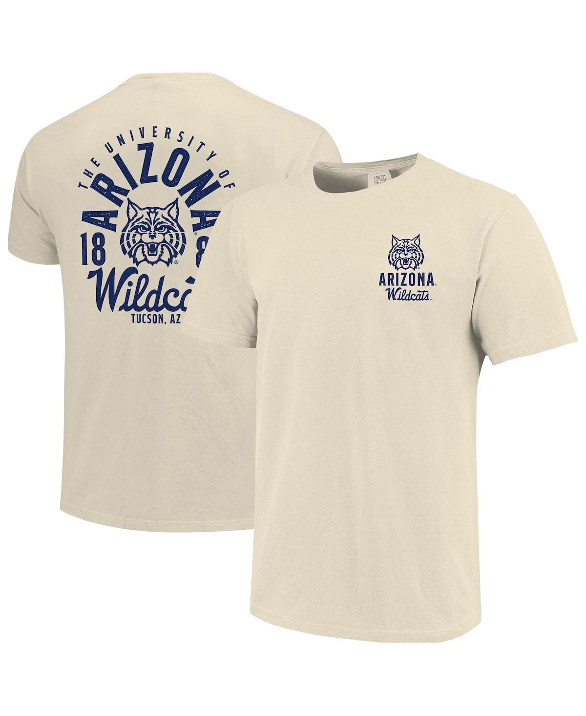 Image One Cream Arizona Wildcats Comfort Colors Mascot Overlay T-shirt In Cream