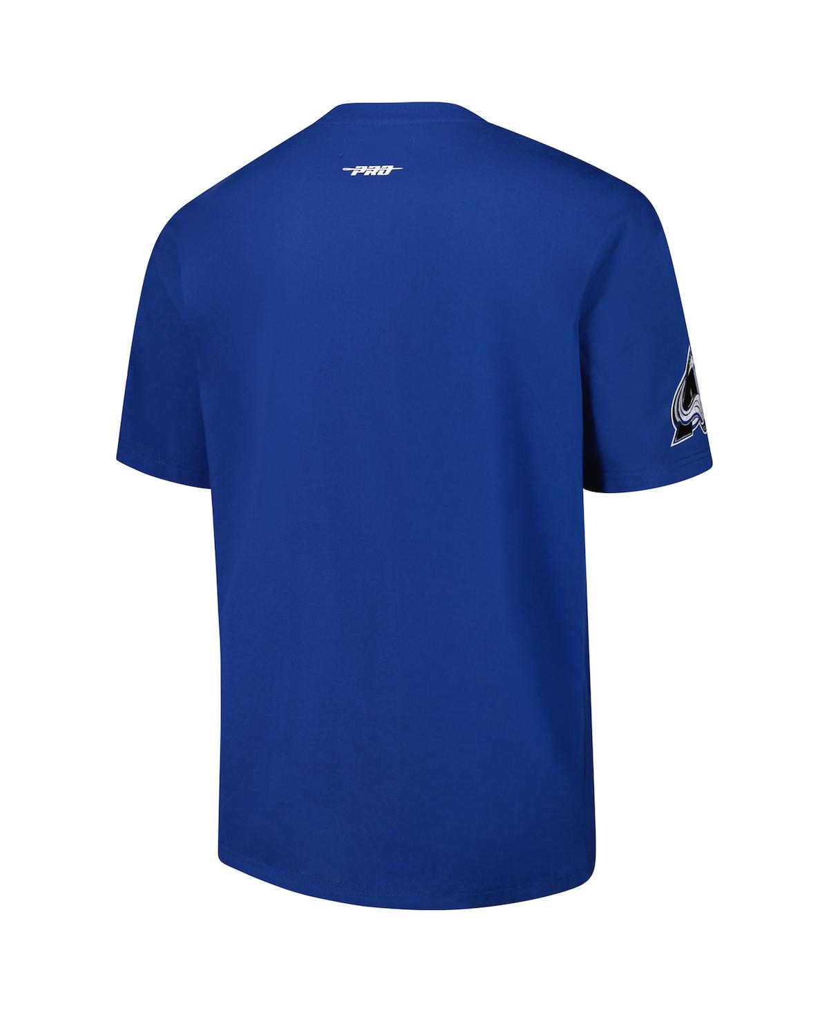 Pro Standard Men's Blue Colorado Avalanche Turn It Up Dropped Shoulder T-shirt In Blue