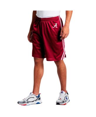 Fanatics - Men's Crimson Alabama Crimson Tide Big tall Dual Stripe Mesh Shorts