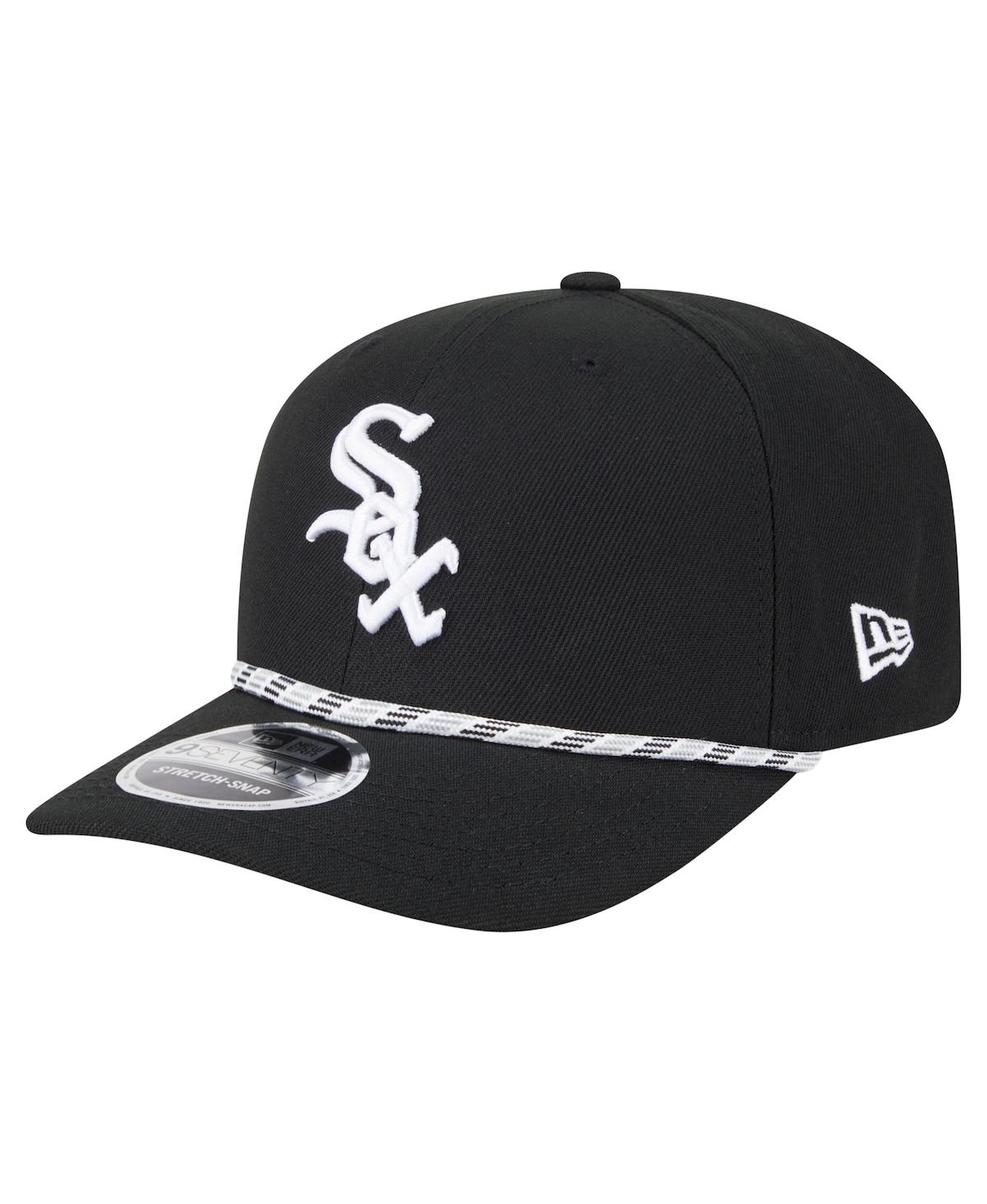 NEW ERA MEN'S BLACK CHICAGO WHITE SOX MULTI-ROPE 9SEVENTY STRETCH-SNAP HAT 
