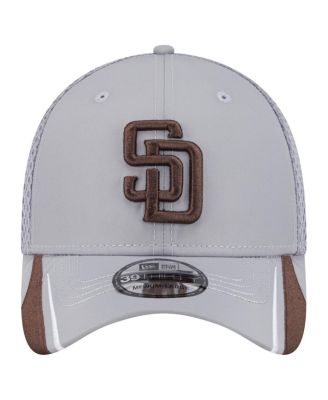 Men's Gray San Diego Padres Linear 39Thirty Flex-Fit Hat