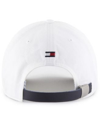 Men's x Tommy Hilfiger White/Navy Boston Celtics Courtside Cleanup Adjustable Hat