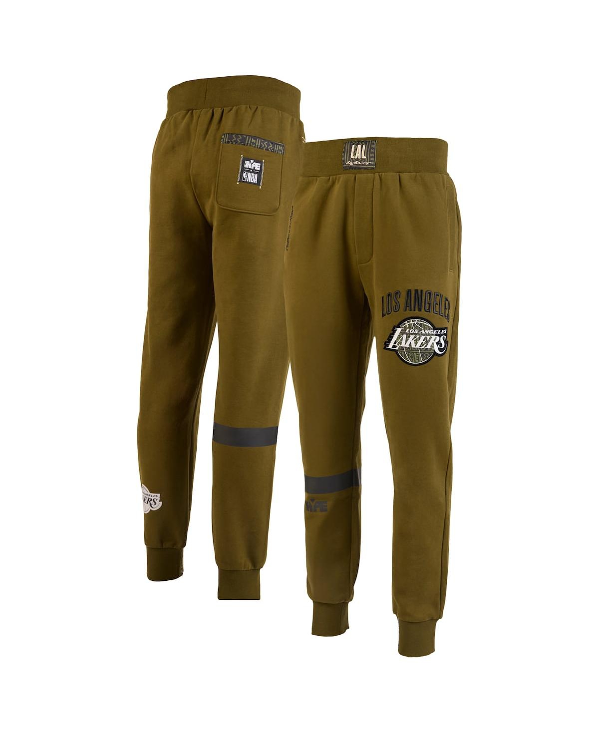 X Nba Men's Olive Los Angeles Lakers Culture Hoops Collection Premium Jogger Pants - Olive